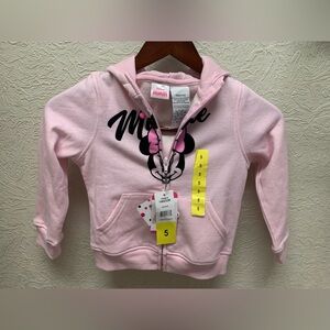 New pink Minnie Mouse hoody with zipper